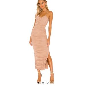 X REVOLVE Pippa midi dress Nude/Blush
